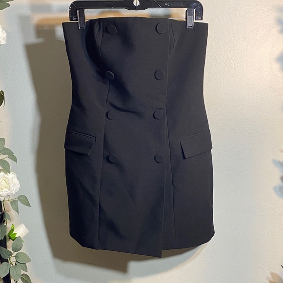 H&M Dresses & Skirts - H&M Elegant Black Double-Breasted Pencil Dress